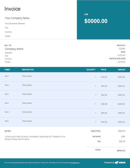 Detail Invoice Template Google Docs Nomer 9