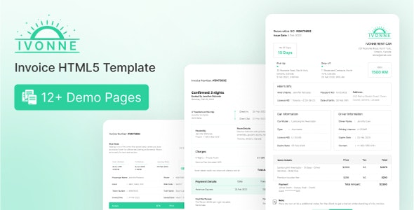 Detail Invoice Template Html With Css Free Download Nomer 12