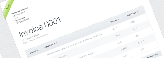 Detail Invoice Template Html With Css Free Download Nomer 28