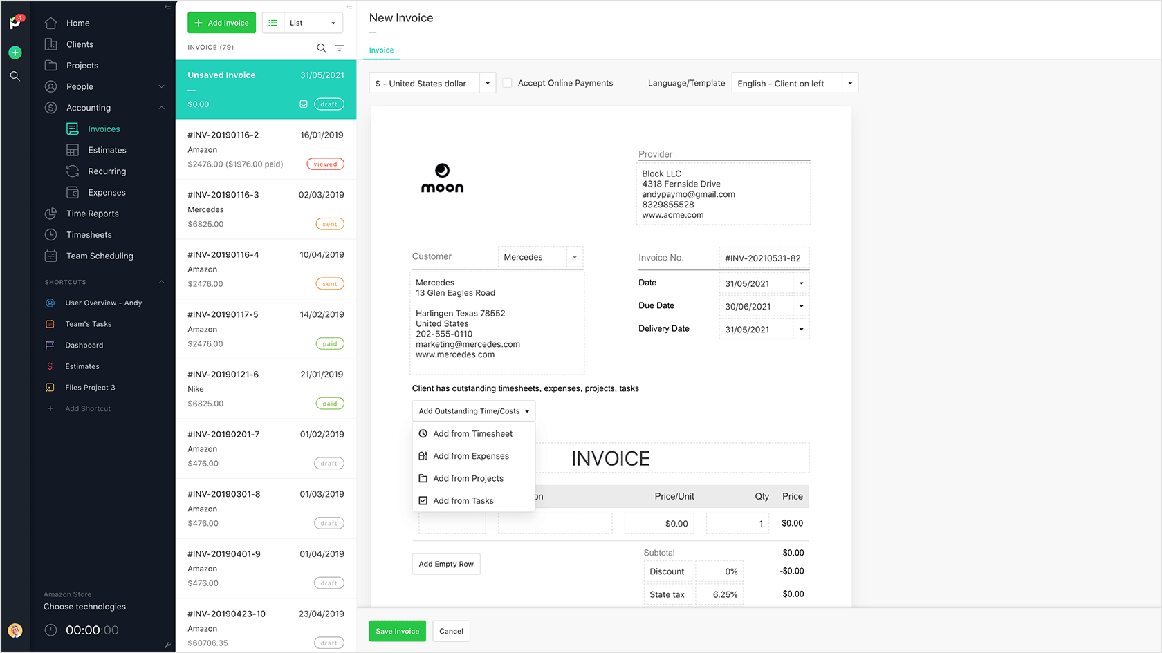 Detail Invoice Template Html With Css Free Download Nomer 41