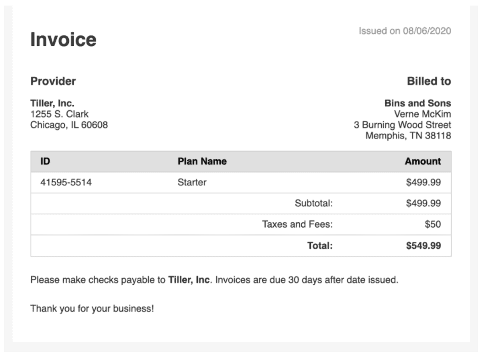 Detail Invoice Template Html With Css Free Download Nomer 53