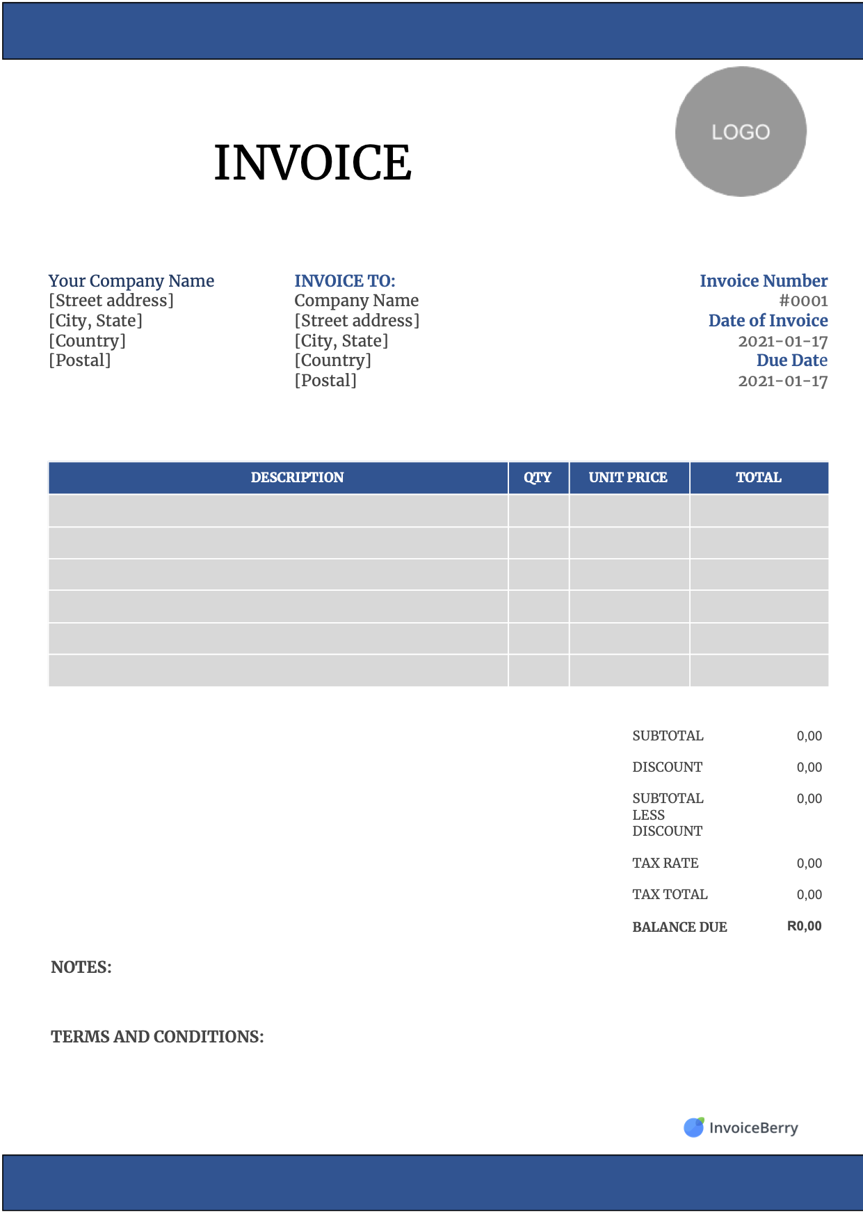 Detail Invoice Template Word Nomer 12