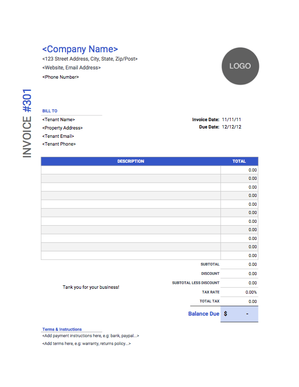 Detail Invoice Template Word Nomer 41