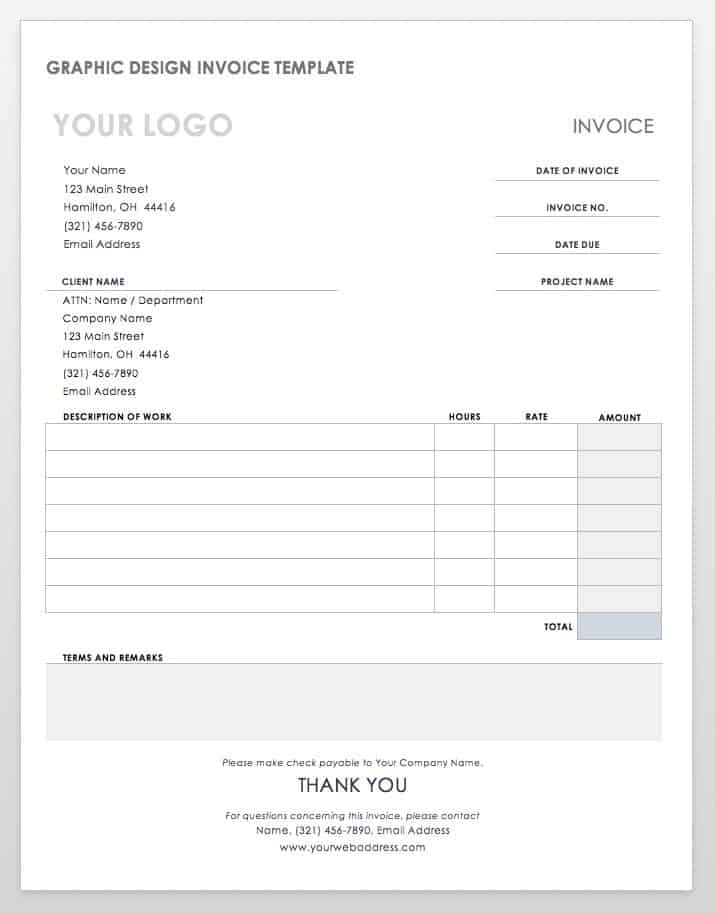 Detail Invoice Template Word Download Nomer 29