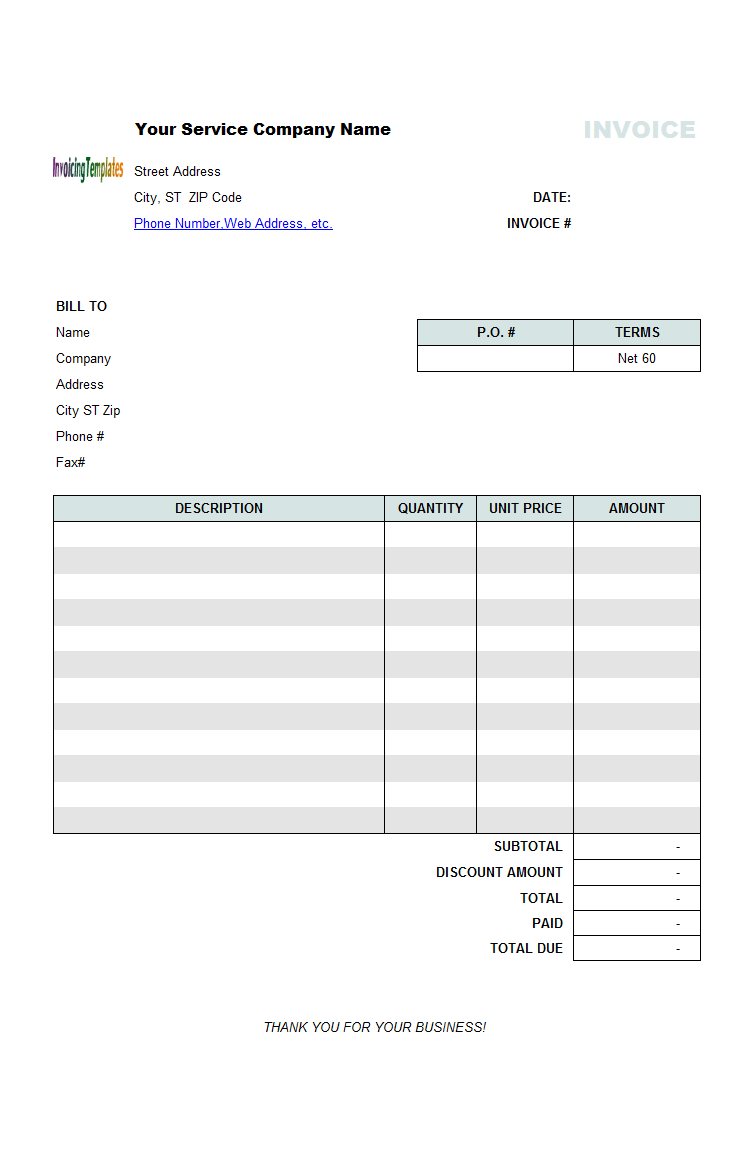 Detail Invoice With Discount Template Nomer 14