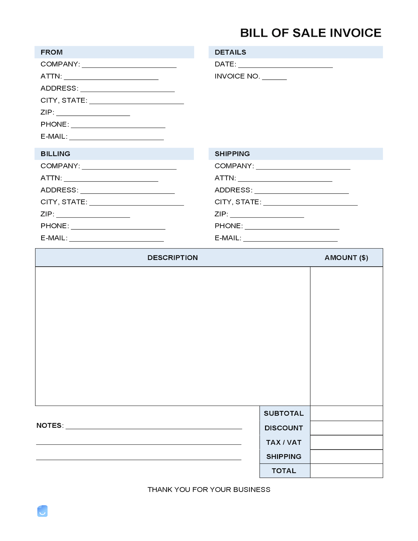 Detail Invoice With Discount Template Nomer 31