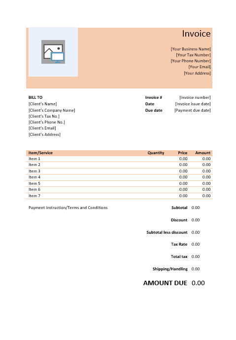 Detail Invoice With Discount Template Nomer 49