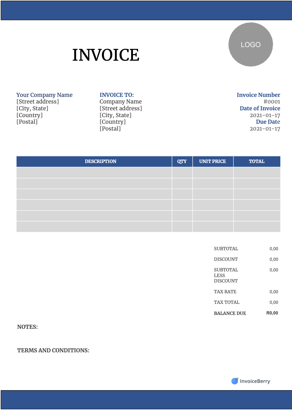 Detail Invoice With Discount Template Nomer 50