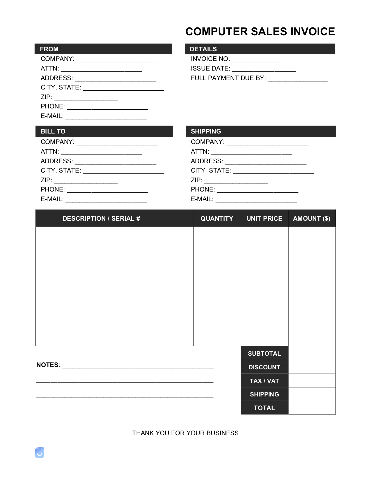 Detail Invoice With Discount Template Nomer 56