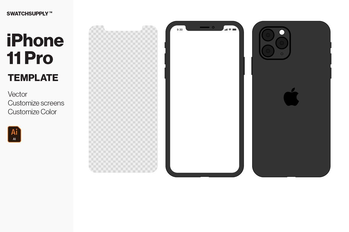 Detail Iphone Screen Illustrator Template Nomer 23