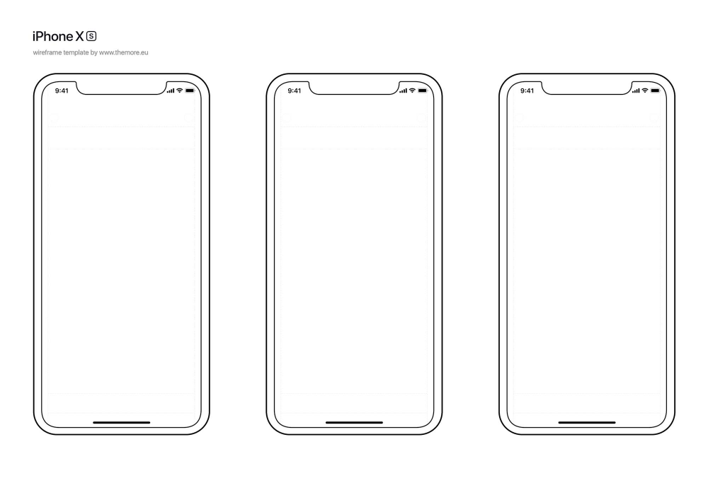 Detail Iphone Wireframe Template Nomer 8