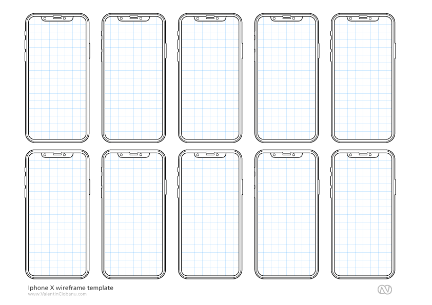 Detail Iphone Wireframe Template Nomer 4
