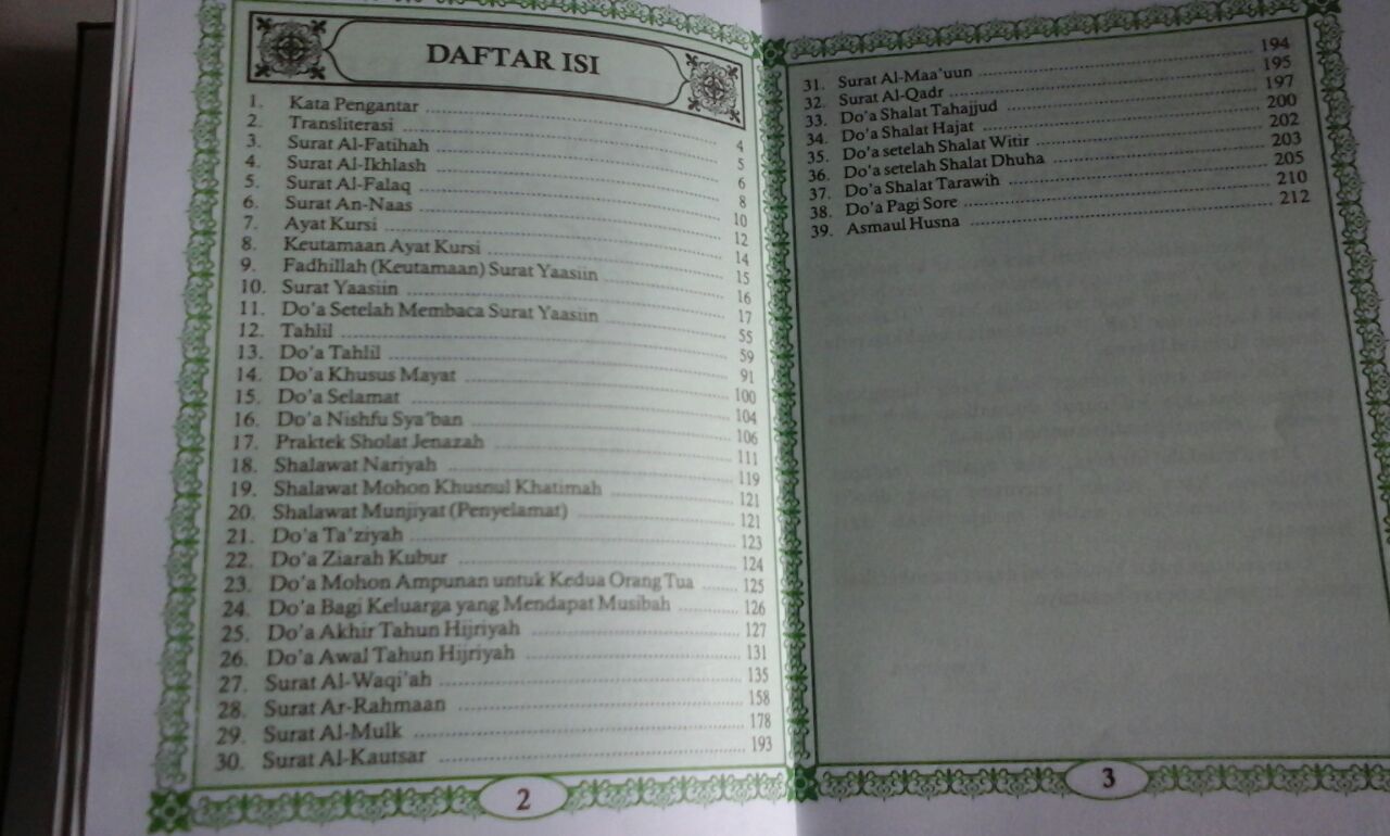 Detail Isi Buku Yasin Nomer 19