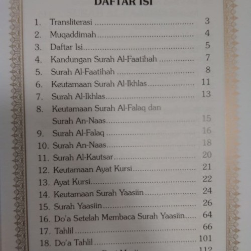 Detail Isi Buku Yasin Nomer 41