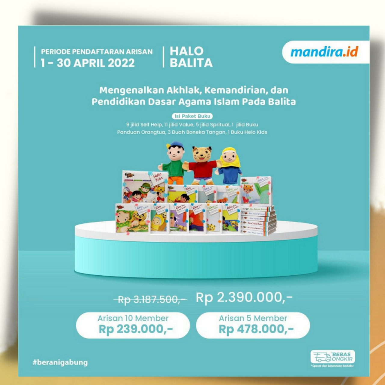 Detail Isi Paket Buku Halo Balita Nomer 44