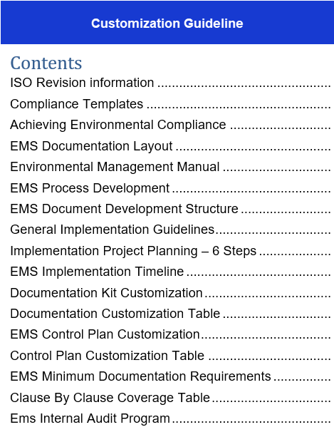 Detail Iso 14001 2015 Manual Template Nomer 12