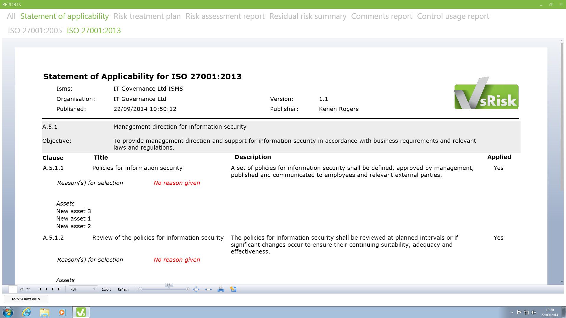 Detail Iso 27001 Soa Template Nomer 13