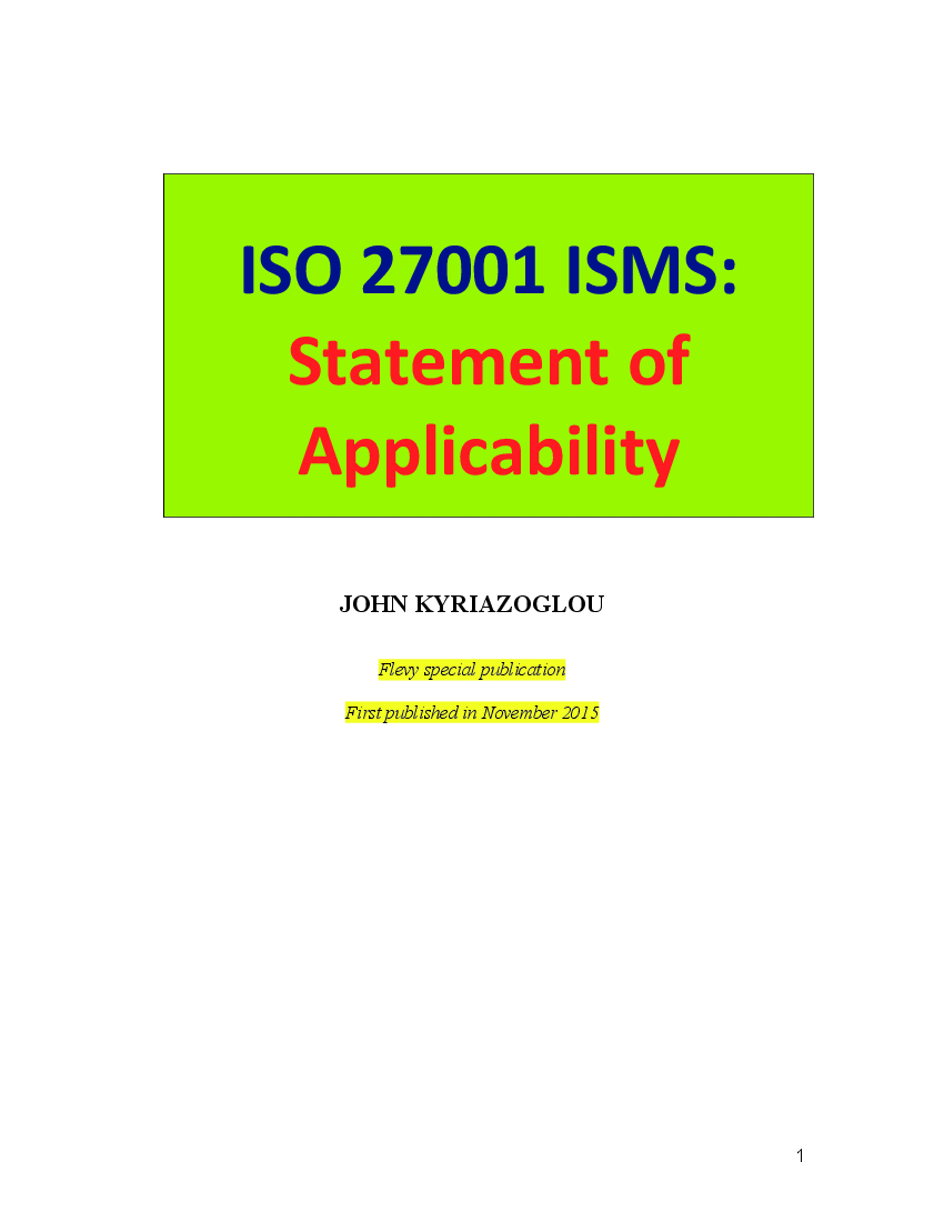 Detail Iso 27001 Soa Template Nomer 15