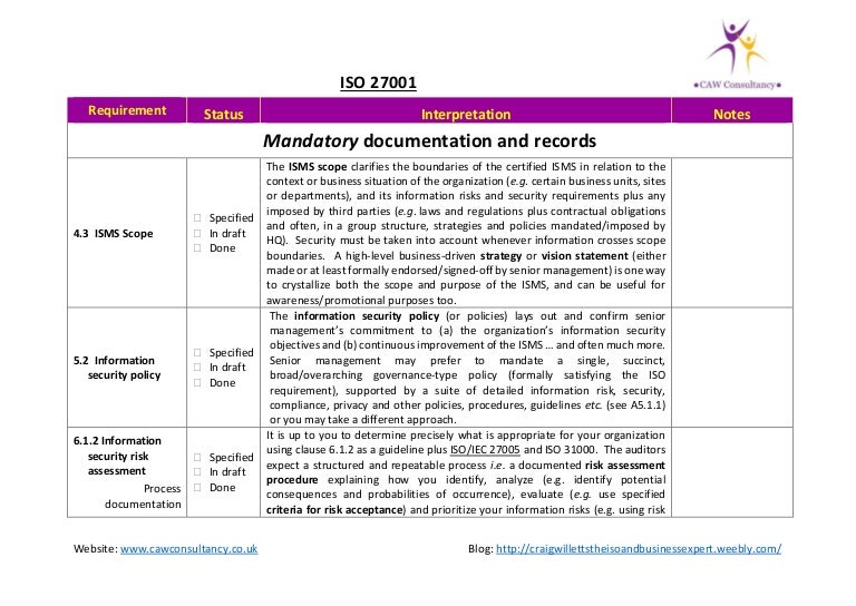 Detail Iso 27001 Soa Template Nomer 23