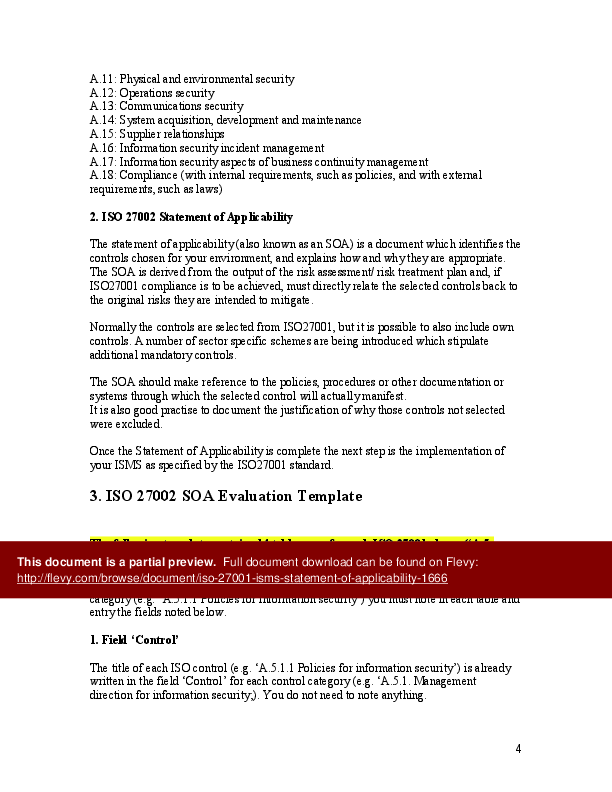 Detail Iso 27001 Soa Template Nomer 31