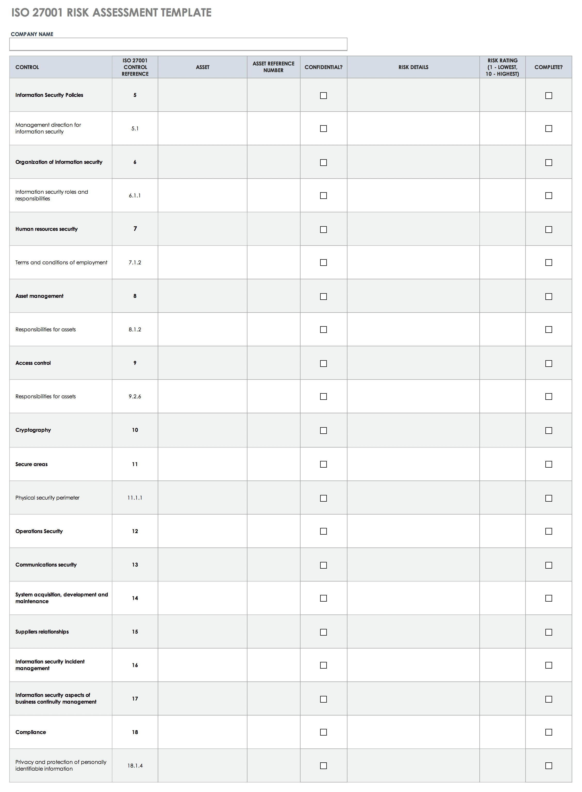 Detail Iso 27001 Soa Template Nomer 50
