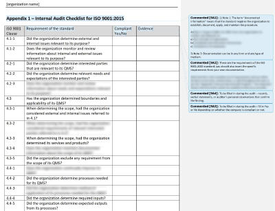 Iso Internal Audit Template - KibrisPDR