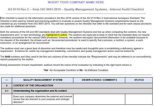 Detail Iso Internal Audit Template Nomer 21