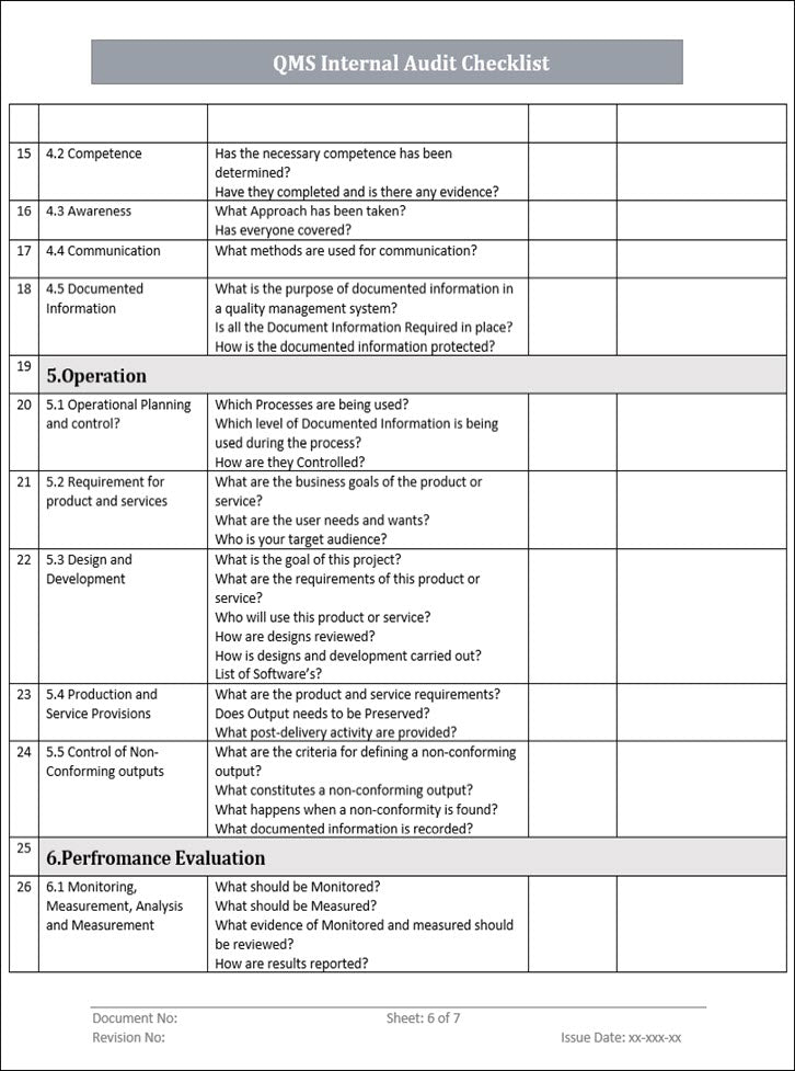 Detail Iso Internal Audit Template Nomer 22