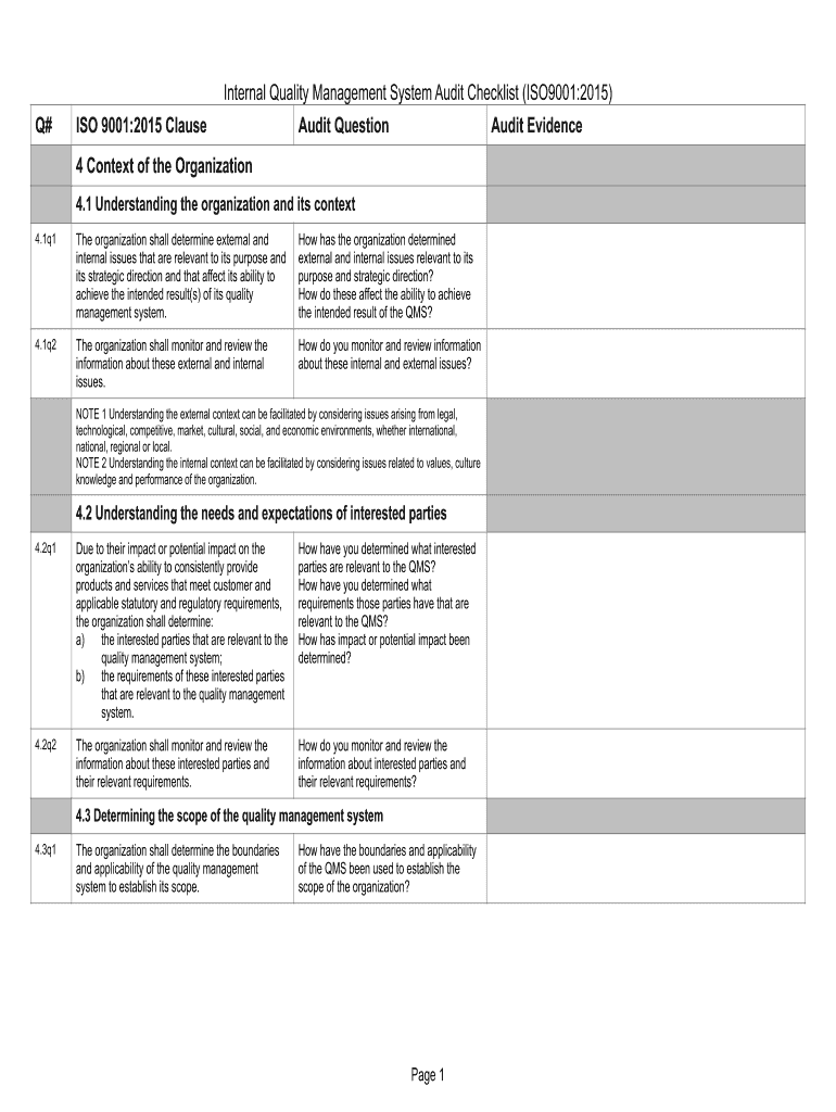 Detail Iso Internal Audit Template Nomer 37