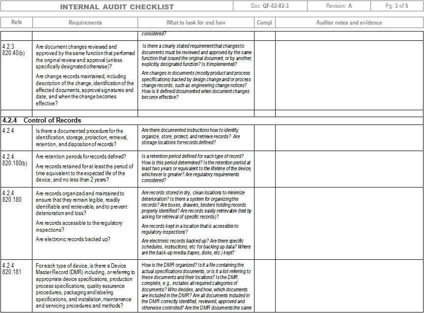 Detail Iso Internal Audit Template Nomer 46