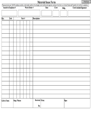 Detail Issue Form Template Nomer 6