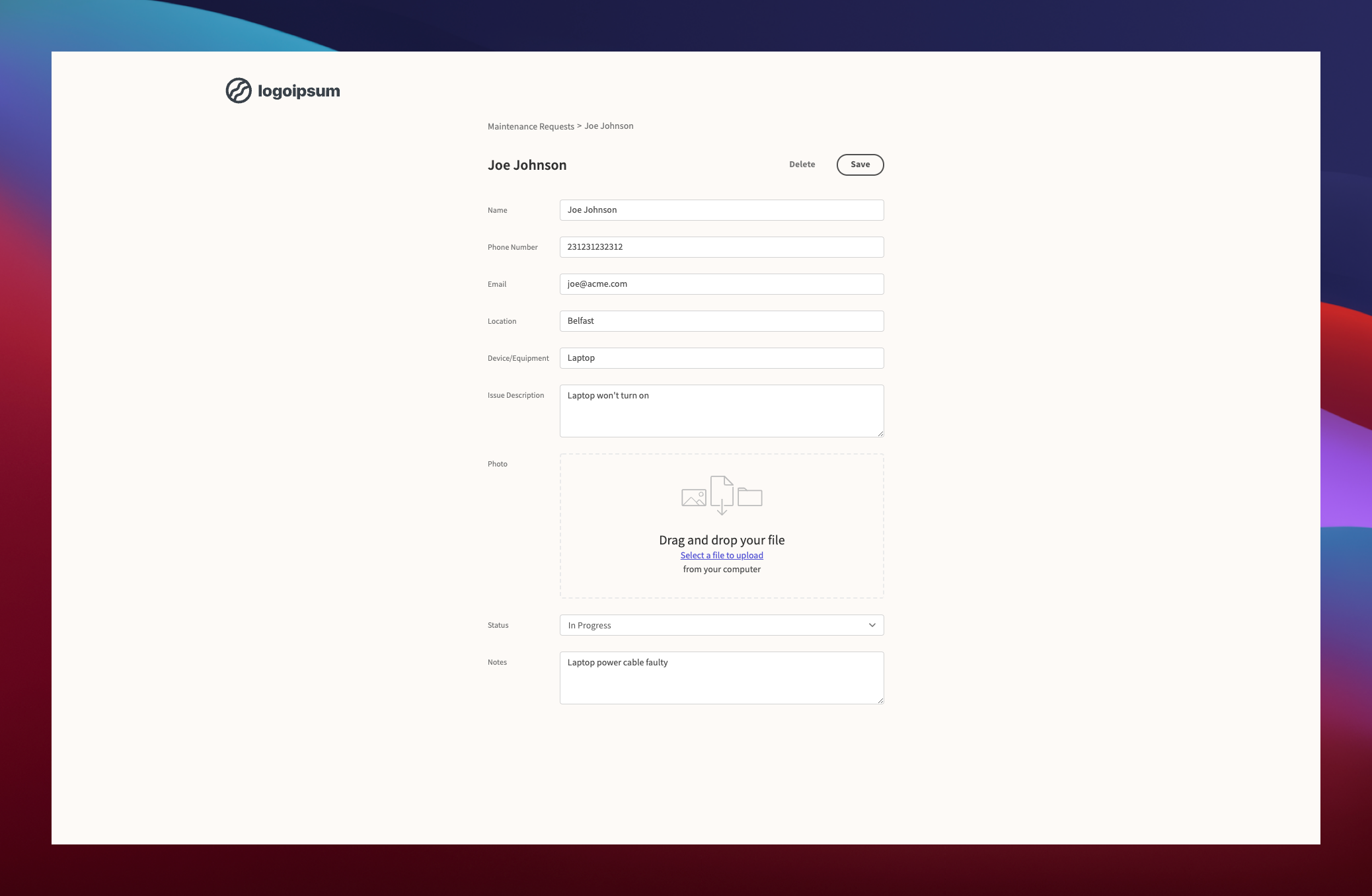 Detail Issue Form Template Nomer 44