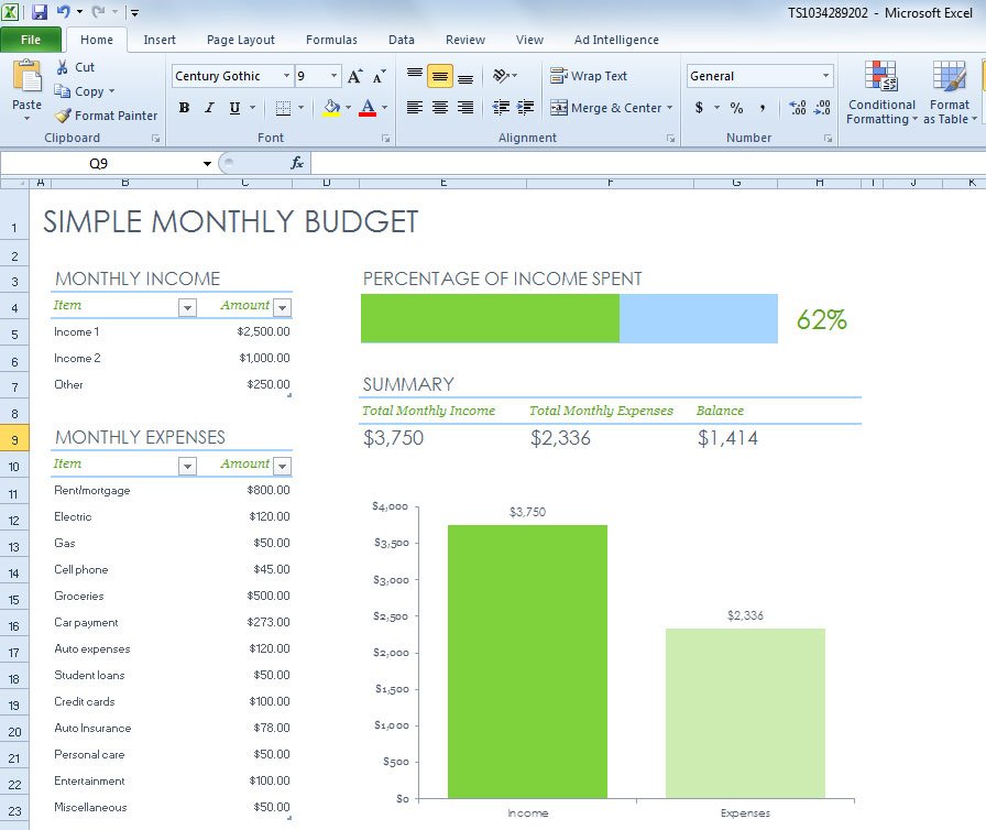 Detail It Budget Template Excel Nomer 16