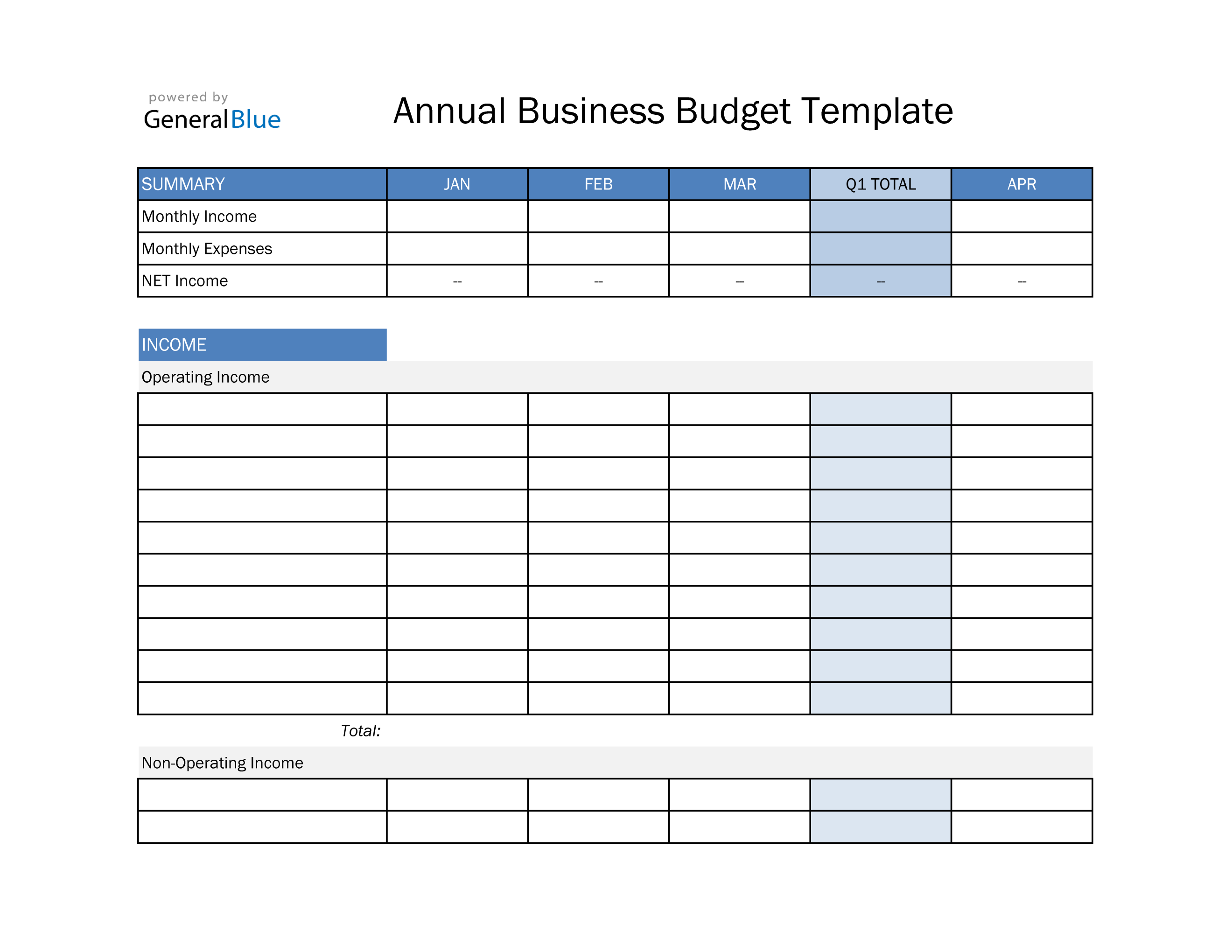 Detail It Budget Template Excel Nomer 40