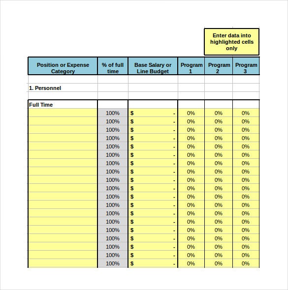 Detail It Budget Template Excel Nomer 51