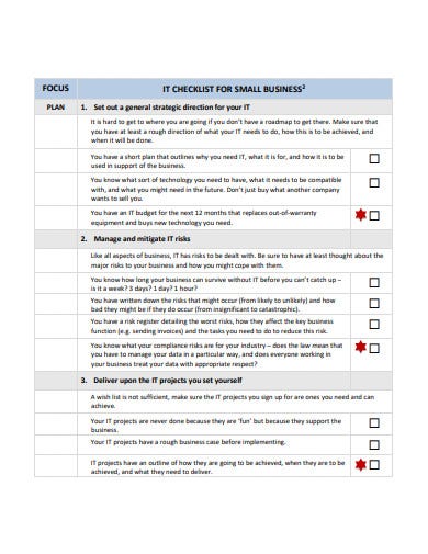 Detail It Infrastructure Checklist Template Nomer 4