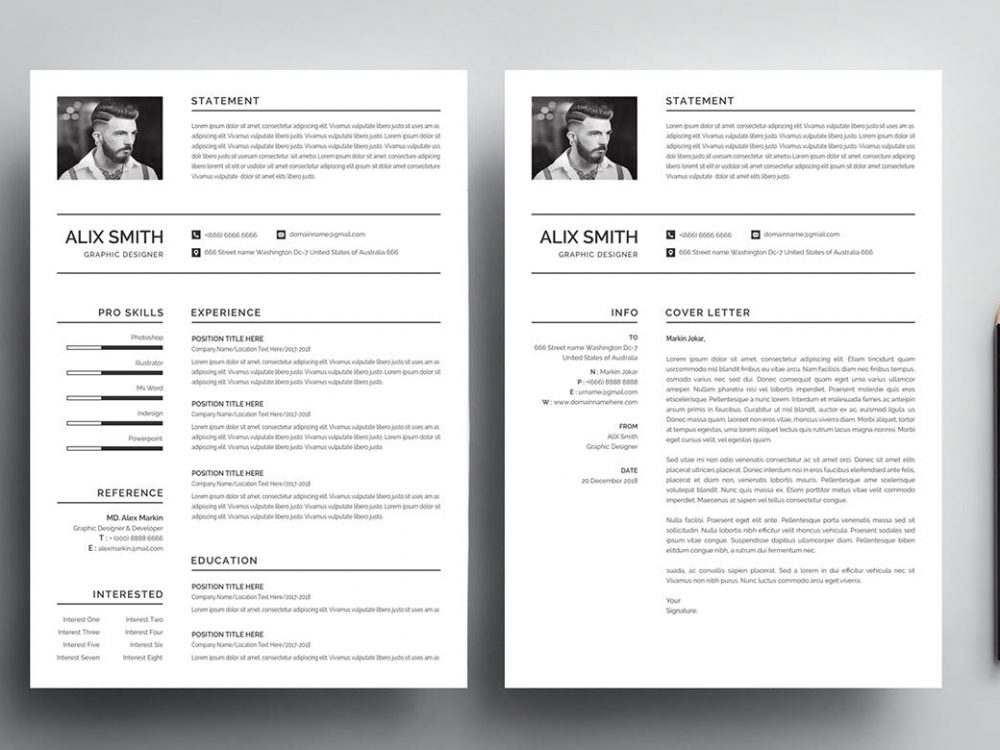 Detail It Professional Cv Template Free Download Nomer 16