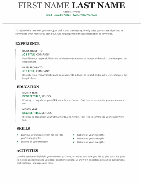 Detail It Professional Cv Template Free Download Nomer 45