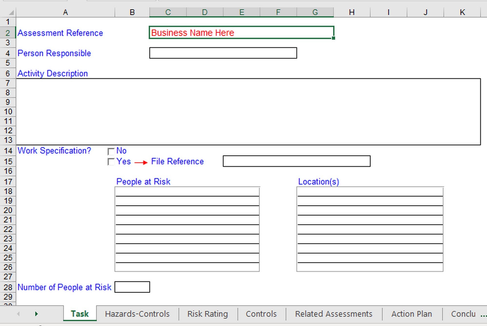 Detail It Risk Assessment Template Excel Nomer 24
