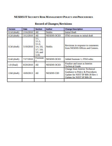 Detail It Risk Assessment Template Excel Nomer 42