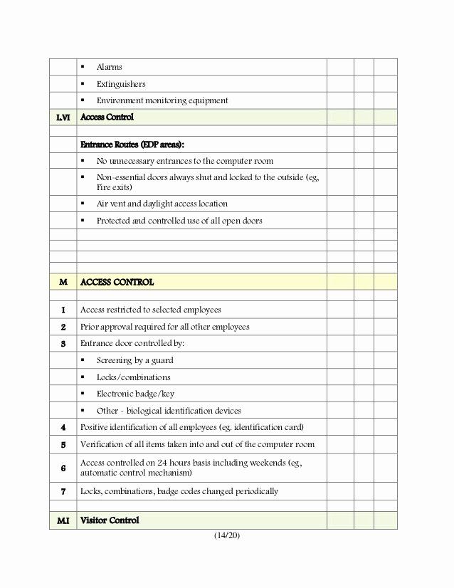 Detail It Security Audit Template Nomer 48