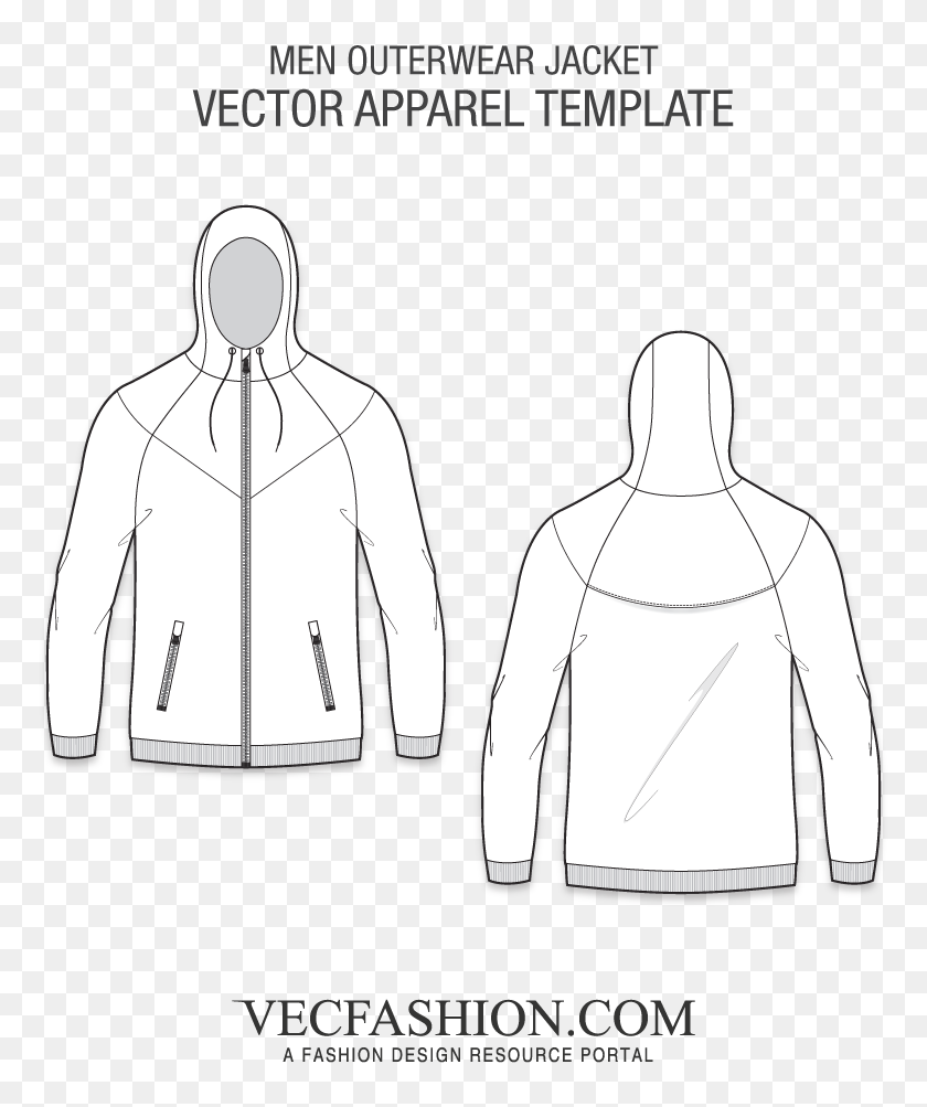 Detail Jacket Vector Template Nomer 11