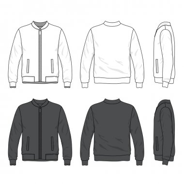Detail Jacket Vector Template Nomer 14