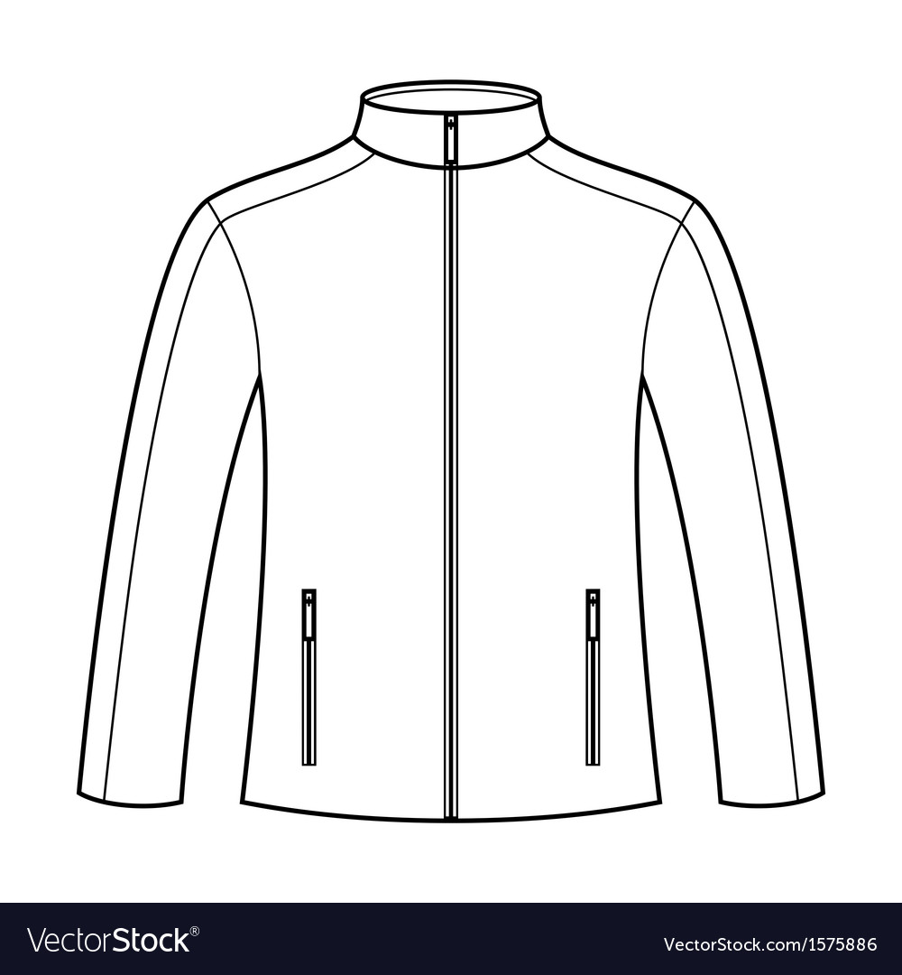 Detail Jacket Vector Template Nomer 3