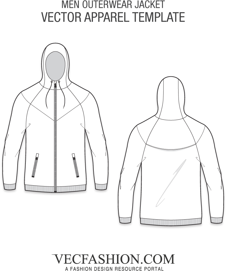 Detail Jacket Vector Template Nomer 24
