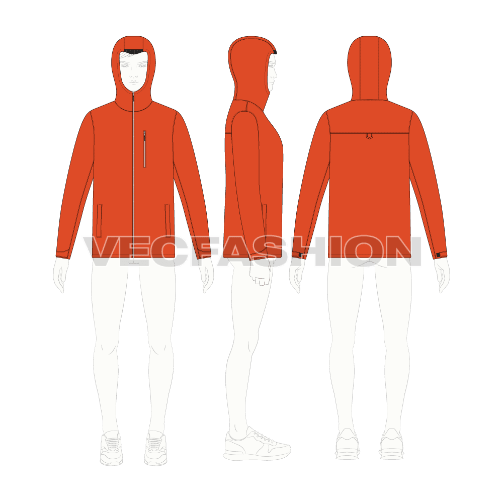 Detail Jacket Vector Template Nomer 38