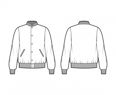Detail Jacket Vector Template Nomer 42