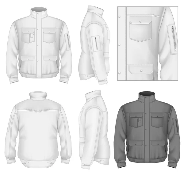 Detail Jacket Vector Template Nomer 47