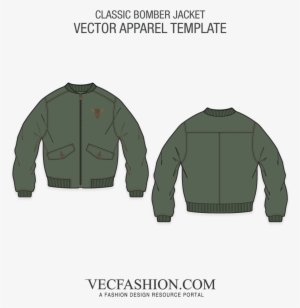 Detail Jacket Vector Template Nomer 49