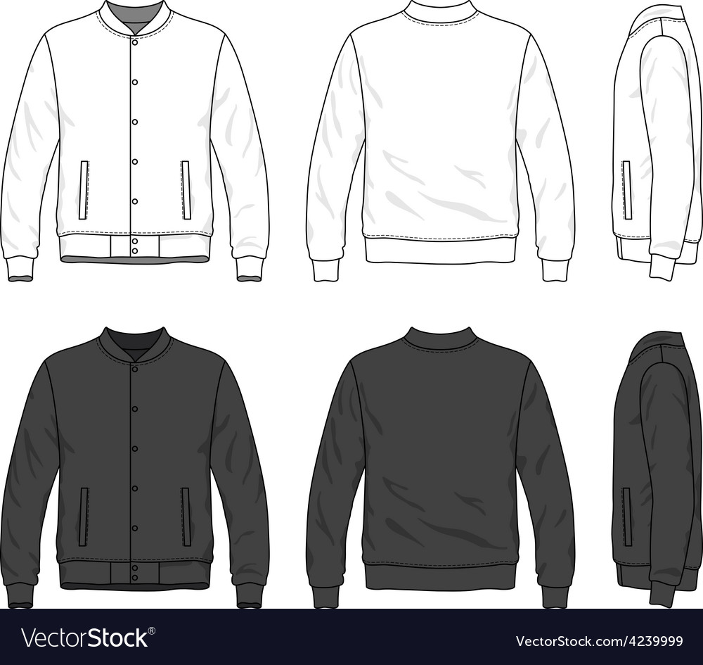 Detail Jacket Vector Template Nomer 8